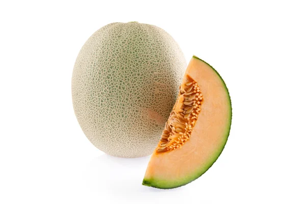 Cantaloupe melon skivor — Stockfoto