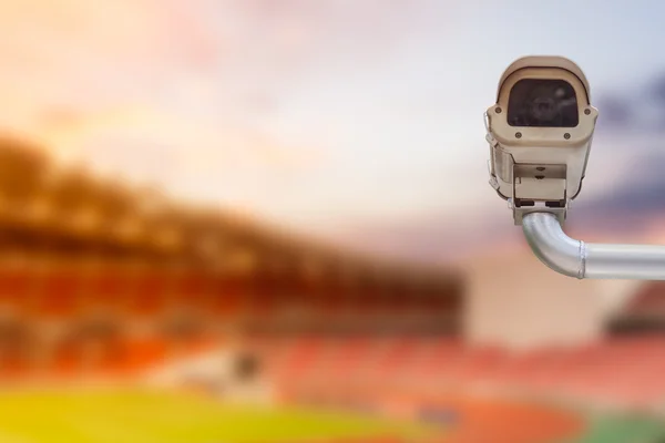 CCTV camera in football stadium — Stock Photo, Image