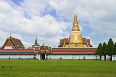 Wat phra kaew, Büyük Saray, Bangkok, Tayland.