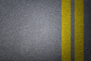 Yol doku, Sarı çizgi yolda asfalt