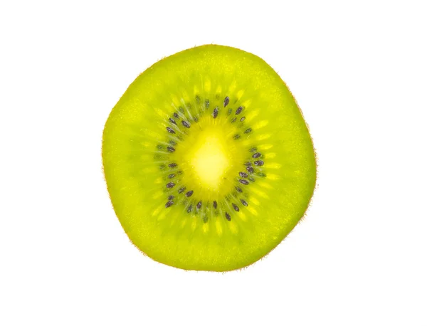 Fresh kiwi fruit slice isolated — Stock Photo, Image