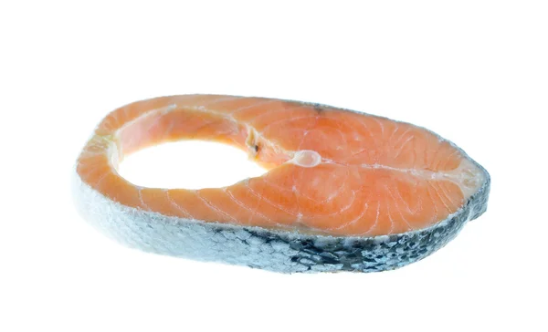 Raw salmon isolated — Stock Photo, Image