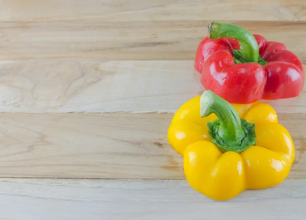 Bell pepper on wooden — Stock Photo, Image