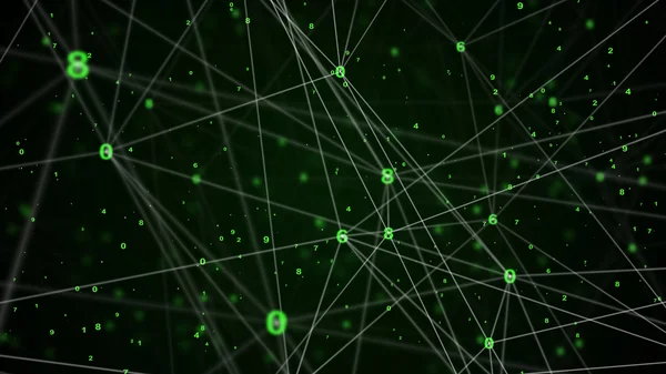 soyut dijital numara ağ bağlantısı