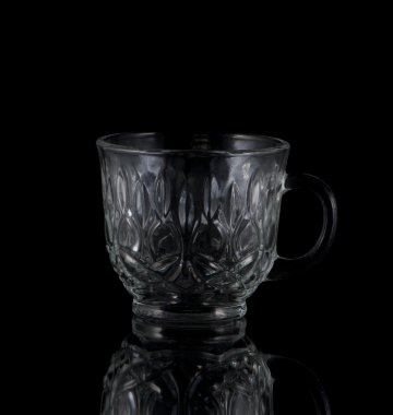 boş kadehle ve yansıma