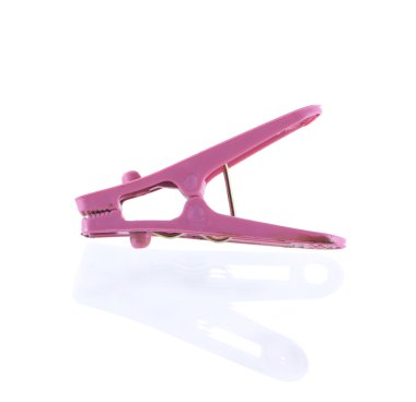 pembe plastik bez peg ve yansıma 