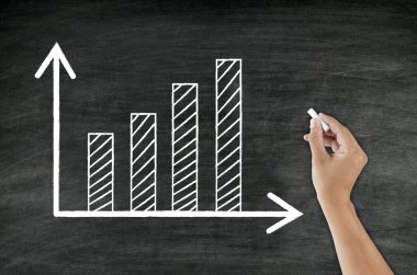 el yazma grafik yazı tahtası üzerinde