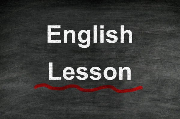 Урок английского языка — стоковое фото