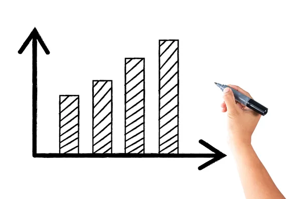 Gráfico de escritura a mano aislado —  Fotos de Stock