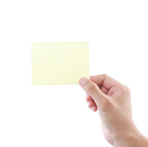 Желтая визитная карточка Лицензионные Стоковые Фото
