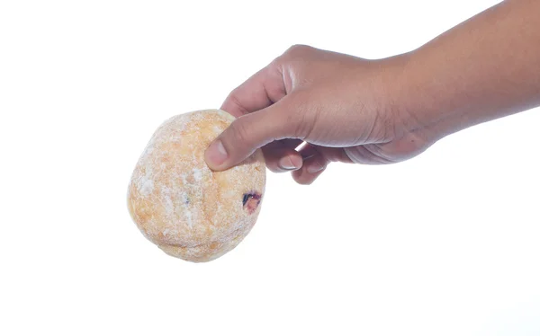 Hand holding bread — Stock Photo, Image