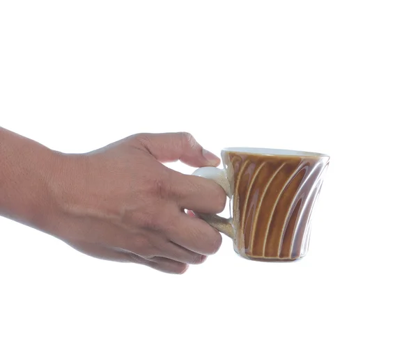 Hand holding cup — Stock Photo, Image