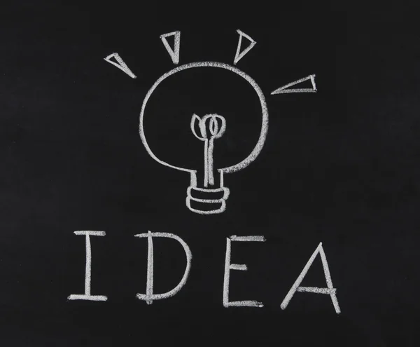 Light bulb with idea concept — Stock Photo, Image
