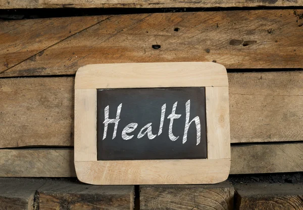 Healthy concept on blackboard — Stock Photo, Image