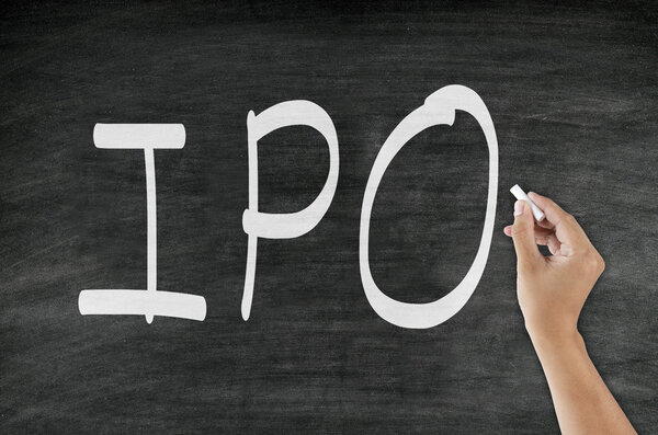 Handwriting IPO on blackboard