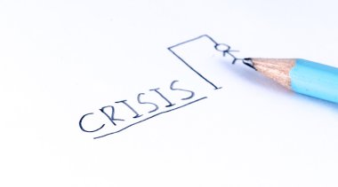 kriz beyaz kağıda yazmak
