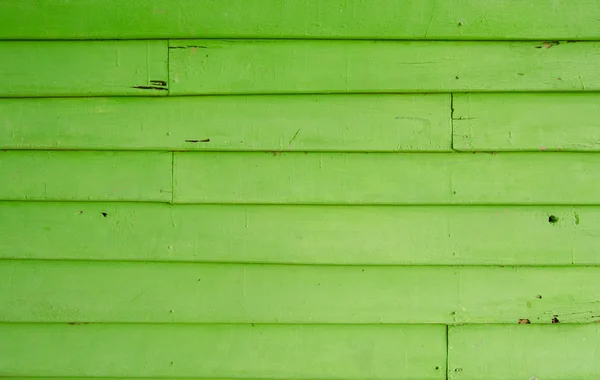 Green wooden wall — Stock Photo, Image