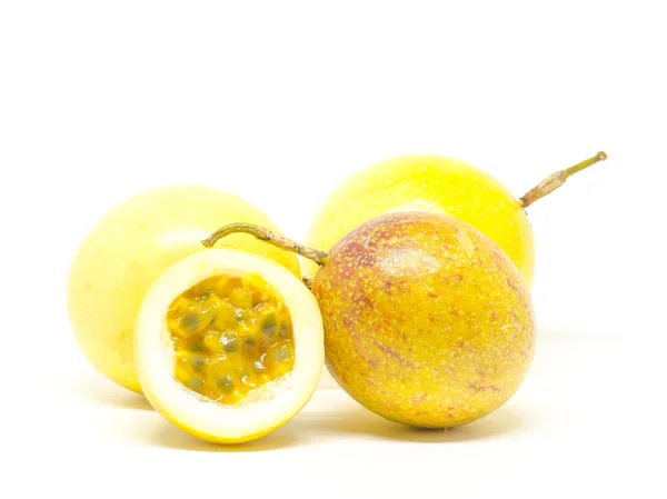 Passion fruit on white background — Stock Photo, Image