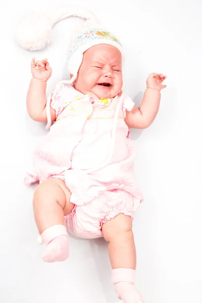 Uma linda menina recém-nascida. Use-o para um conceito de criança, parentalidade ou amor . — Fotografia de Stock