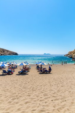 çakıllı plaj matala, Yunanistan crete