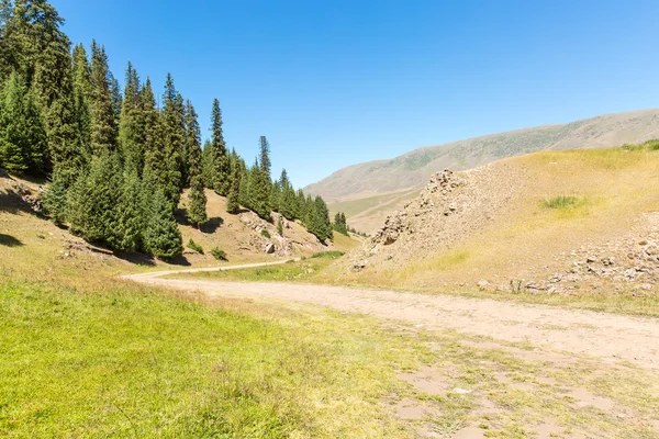 Assy plateau in Tien-Shan mountain — Stock Photo, Image
