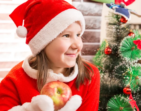 Little girl Santa — Stock Photo, Image