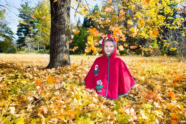 Autumn little girl — Stock Photo, Image