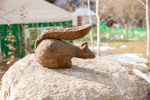 Lyžařské středisko lesní pohádka poblíž města Almaty, Kazachstán — Stock fotografie