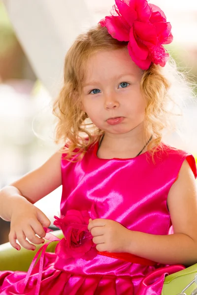 Happy playing girl — Stock Photo, Image