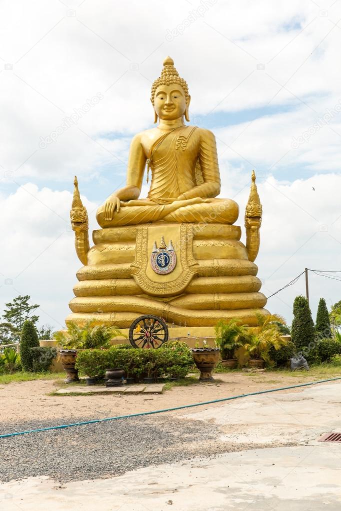 Big Buddha monument on island