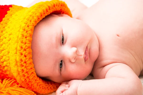 Милий новонароджений маленька дитина — стокове фото