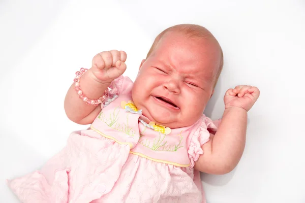 Pasgeboren babymeisje slapen — Stockfoto