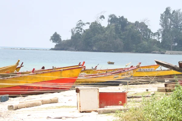 Barche e spiagge alle Andamane — Foto Stock