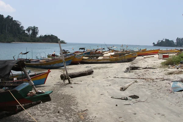 Barcos e praias nos Andamans — Fotografia de Stock