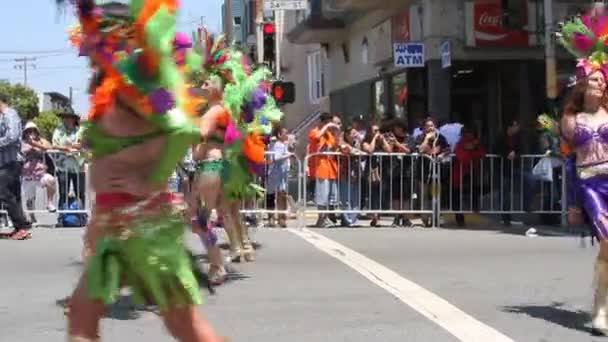 San Francisco Carnaval — Stockvideo