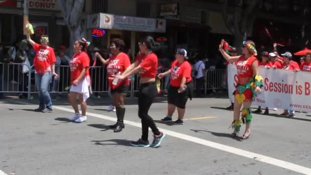 San Francisco Carnaval — Stockvideo