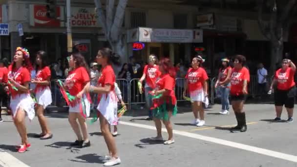 San Francisco Karneval — Stockvideo