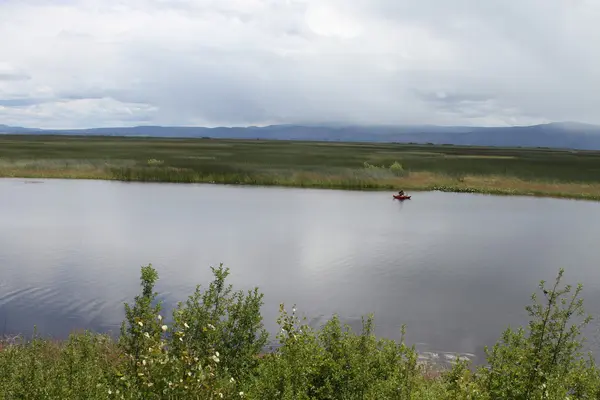 Fiskare på klamath — Stockfoto