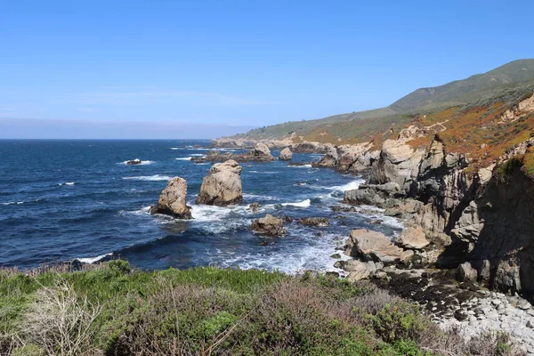 Státní Park Garrapata Kalifornii Oceány Pláže Vlny — Stock fotografie