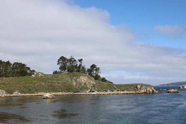 Rotsen Stranden Lucht Point Lobos State Park Californië — Stockfoto