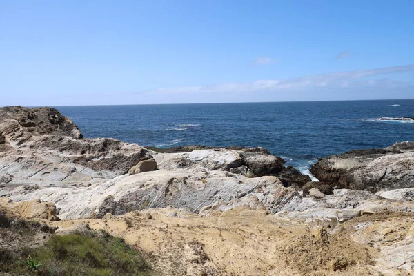 Πέτρες Παραλίες Και Τον Ουρανό Στο Point Lobos State Park — Φωτογραφία Αρχείου