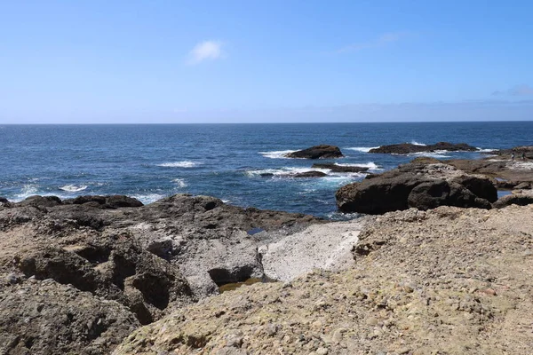 Πέτρες Παραλίες Και Τον Ουρανό Στο Point Lobos State Park — Φωτογραφία Αρχείου