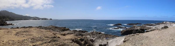 Skały Plaże Niebo Point Lobos State Park Kalifornii — Zdjęcie stockowe