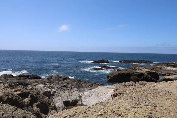 Rochers Plages Ciel Dans Parc État Point Lobos Californie — Photo
