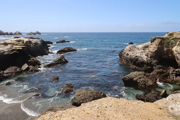 Rocks Beaches Sky Point Lobos State Park California — Stock Photo, Image