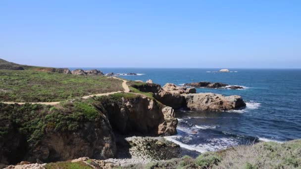 Point Lobos State Park Coast Beaches — Vídeo de Stock