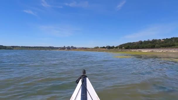 Peddelen Elkhorn Slough Californië — Stockvideo