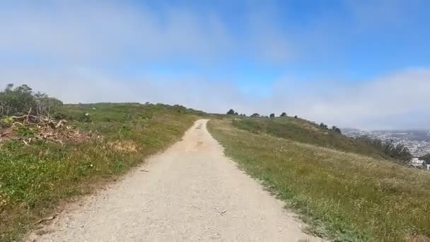 Trilha Bicicleta Cross Marin — Vídeo de Stock