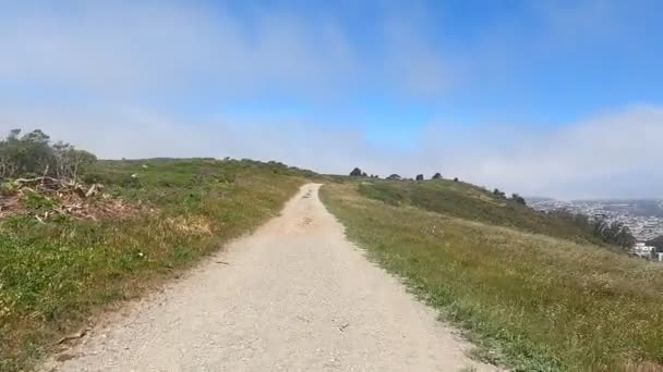 Ποδηλασία Σταυρός Marin Trail — Αρχείο Βίντεο
