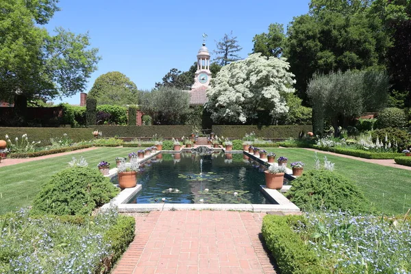 2021 Woodside Califórnia Vista Jardins Edifícios Propriedades Filoli — Fotografia de Stock